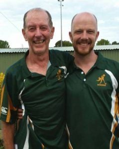 Son following in father's legendary hockey masters footsteps Son following in father's legendary hockey masters footsteps